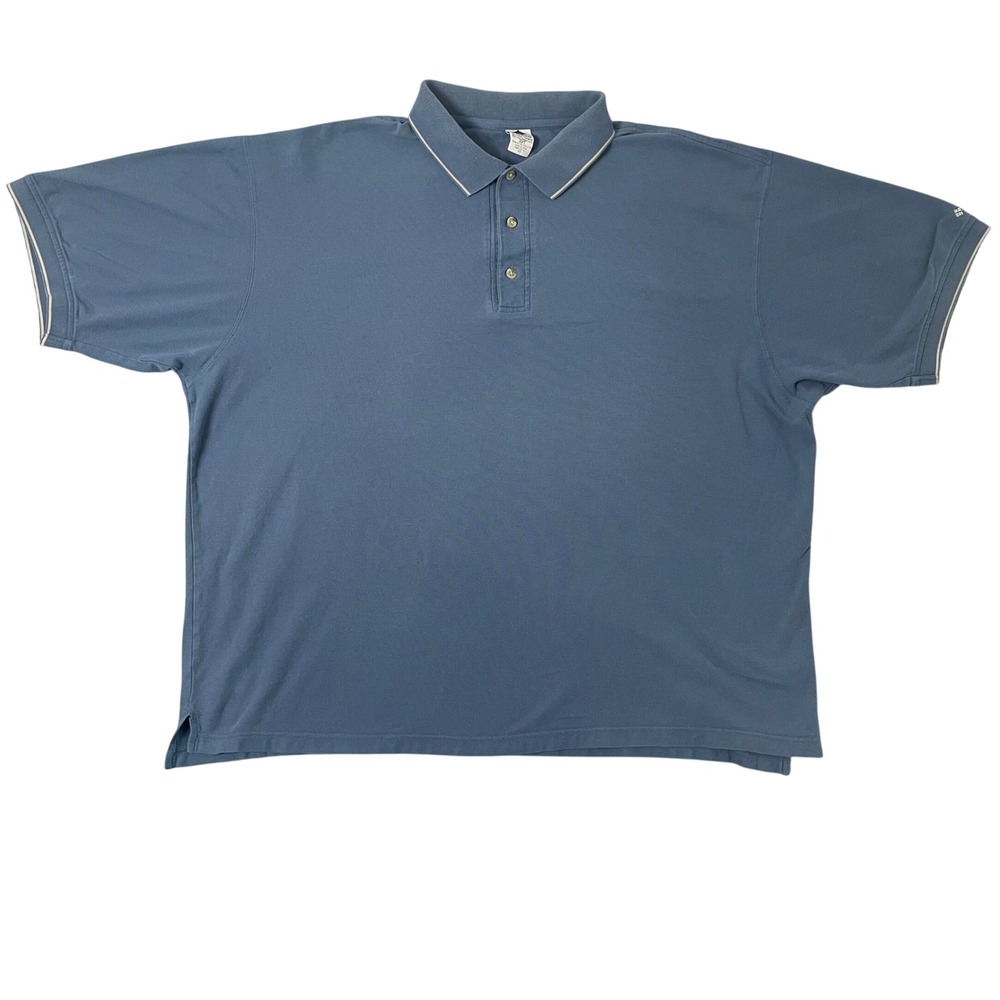 Columbia Polo‎ Shirt Mens 3XT Blue Vintage Short Sleeve Cotton Classic Casual